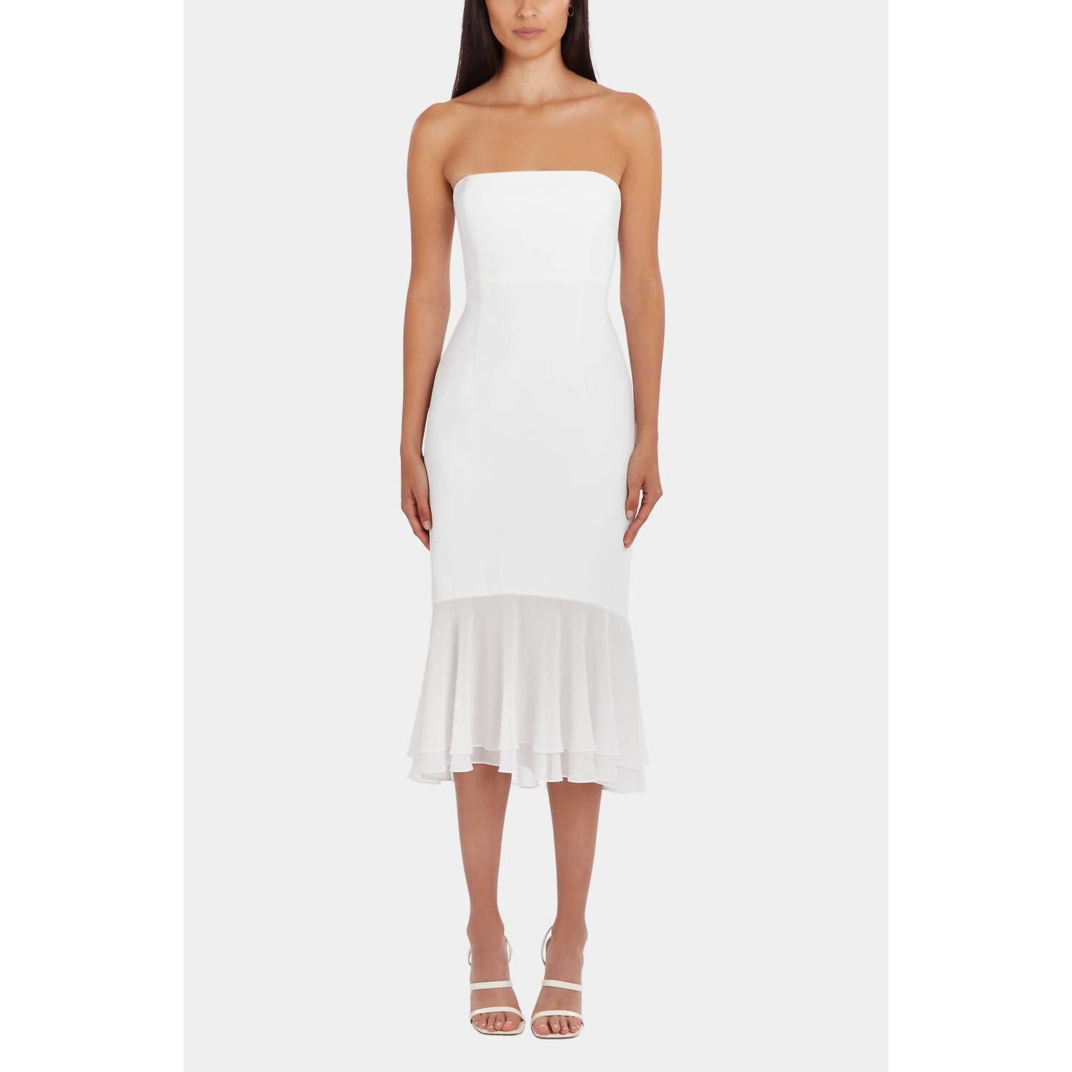 New Amanda Uprichard Jackie Dress In Ivory